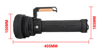 Bright Bird Lampe de travail 130000 Lumens Lampe de poche LED puissante super lumineuse Torche de projecteur longue portée pour l'aventure en plein air
