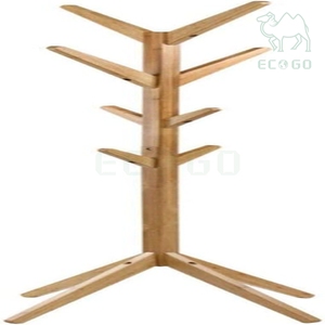 <b>Corner</b> Free Standing Bamboo Cap Garment Clothes Display Rack Storage Organizer Coat Hanger Stand - Product Image 2