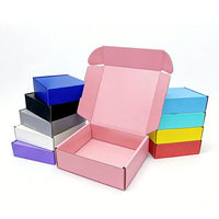 Caja de Cartón Corrugado Resistente para Envíos, Caja de Correo Multicolor, Caja de Regalo de Cartón Kraft