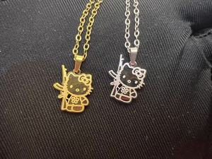 Collana Personalizzata Trendy in Acciaio Inox Placcato Oro/Argento 18k con Simpatici Personaggi Cartoon, Regalo Unisex per Donne - Product Image 2