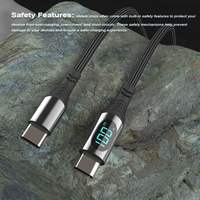 INNOPRO 100W 240W 66W 3A Pengisian Cepat Transfer Data Kabel USB 3.0 Tipe-C Tembaga Murni Untuk IOS/Android/Mobil (1M/2M)