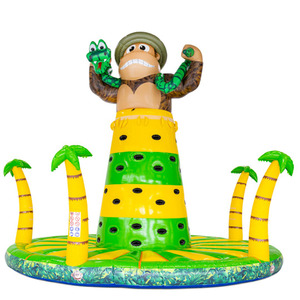 Structure gonflable mur d'<span class=keywords><strong>escalade</strong></span> et toboggan à thème gorille de la jungle pour aire de jeux commerciale pour enfants - Product Image 3