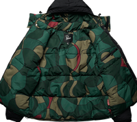 Veste matelassée personnalisée en sublimation, grande taille, style bulle, camouflage, réversible, en duvet
