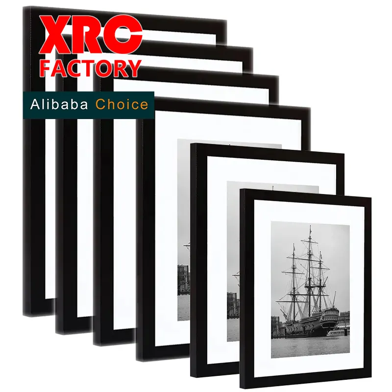 Personalizado barato A3,A4,5X7,8x10,11x14,12x16, proveedor confiable en Ch1na 16x20,24x36 negro blanco póster imagen marco de fotos de madera