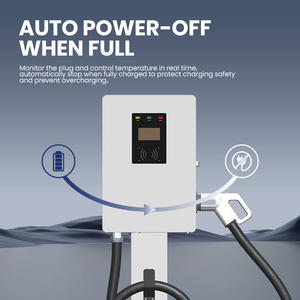 สถานีชาร์จรถยนต์ไฟฟ้าแบบเร็ว 20kw 30kw 40kw CCS1 CCS2 GBT OCPP 1.6 สำหรับใช้งานเชิงพาณิชย์ ติดผนัง 380V IP54 - Product Image 4