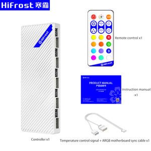 Nhà máy sản phẩm mới coolmoon chơi game Phụ kiện PC điều khiển từ xa 10argb + 10pwm giao diện điều khiển máy tính người hâm mộ Hub - Product Image 2