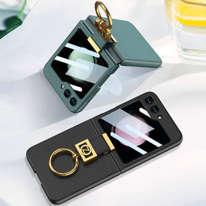 Anneau de galvanoplastie attaché en cuir antichoc étui à rabat étui de protection pour Samsung Galaxy <span class=keywords><strong>Z</strong></span> Flip 5 - Product Image 5