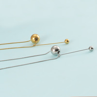 Colliers ronds en acier inoxydable en gros pour femmes, collier avec pendentif circulaire en acier doré