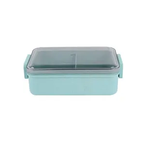 2 Compartment Airtight Lunch Box BPA free easy cleaning kids food tiffin box lunch for sale