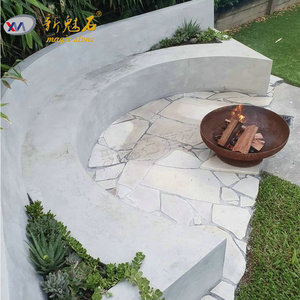 Nuevos Materiales de Construcción de Piedra, Banco de Piedra para Exteriores, Blanco Gris, Personalizable, Impermeable, Banco de Patio Duradero - Product Image 4