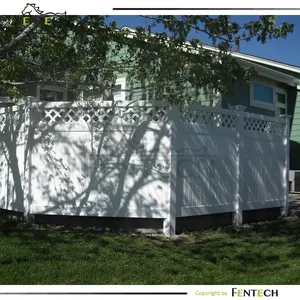 Fentech factory direct reasonable price vinyl pvc fencing American gates and garden fences pvc