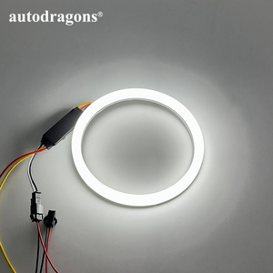 Feux de jour à LED Angel Eyes Halo Ring, blanc ambre, 12V, 120mm, avec fonction de gradation - Product Image 5