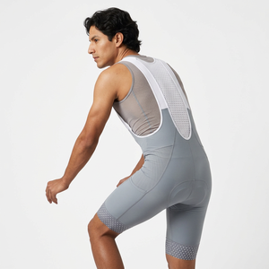 Cuissard de cyclisme gris ajusté pour homme, respirant, anti-humidité, séchage rapide, pour adulte - Product Image 4
