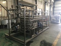 Stérilisateur à plaques de qualité industrielle PT BR1-PUT-52B, pasteurisateur automatique pour usine laitière de grande envergure, ligne de production de jus et de boissons