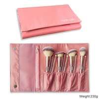 Vente en gros privé 14 pièces pinceaux cosmétiques étiquette de logo personnalisé Vegan sans cruauté luxe pinceau de maquillage ensemble professionnel avec sac