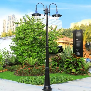 Đèn cột năng lượng mặt trời <span class=keywords><strong>LED</strong></span> hiện đại, tùy chỉnh nhà máy, chống nước IP65, chụp đèn acrylic, chiếu sáng sân vườn, hiên nhà - Product Image 6