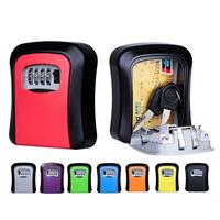 Boîte à clés en métal GCS avec serrure à combinaison, coffre-fort pour la maison, boîte de rangement sécurisée pour clés