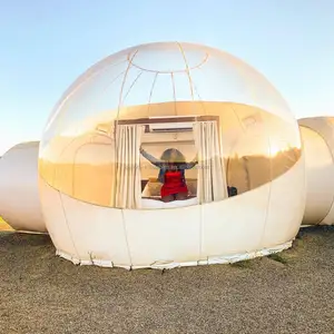 De gros bulle tente maison-Tente de camping gonflable transparente, maison en forme de dôme transparente, Igloo, hôtel, plein air, très populaire