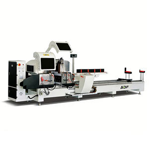 <span class=keywords><strong>เครื่อง</strong></span>เลื่อยตัดความแม่นยำสูงแบบสองหัว CNC/จอแสดงผล<span class=keywords><strong>ดิจิตอล</strong></span> สำหรับการแปรรูปประตูและหน้าต่างระบบอลูมิเนียมกันความร้อน - Product Image 1