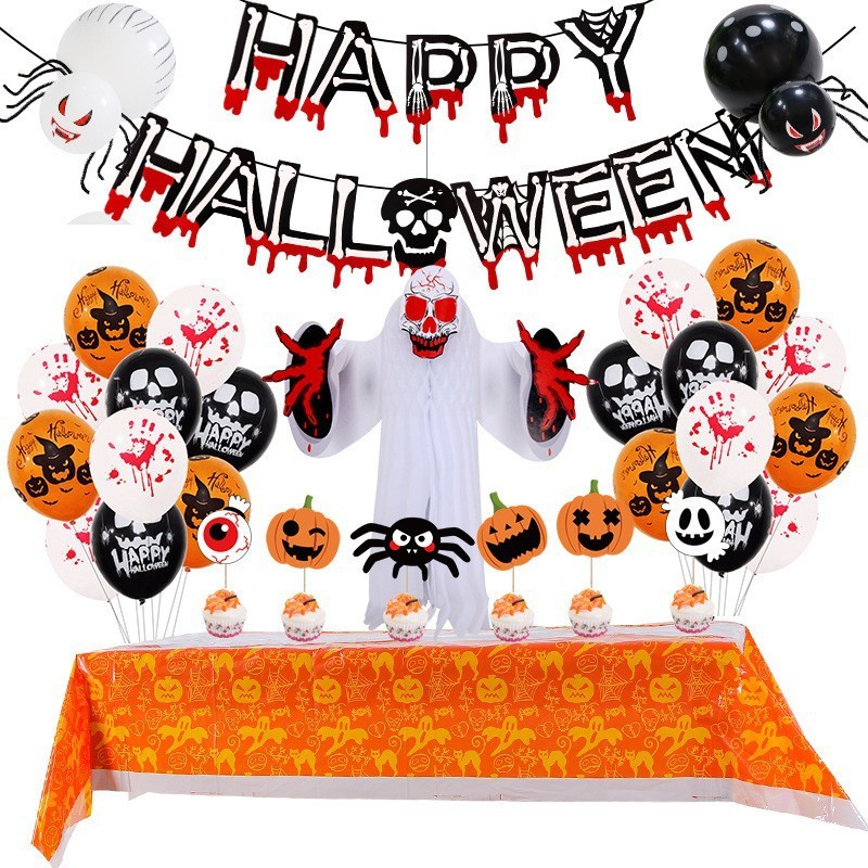 Set de globos para fiesta de Halloween