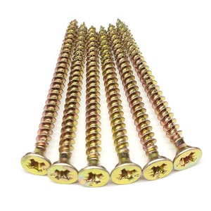 <span class=keywords><strong>Vite</strong></span> autofilettante per truciolato, MDF, <span class=keywords><strong>legno</strong></span> e compensato, in acciaio zincato giallo, <span class=keywords><strong>testa</strong></span> <span class=keywords><strong>svasata</strong></span>, grado 10.9/12.9, misura in pollici - Product Image 1