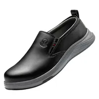 Chaussures de travail unisexes décontractées à embout d'acier, basses, en cuir véritable, antistatiques, bottes de sécurité pour usine, blanches, protection renforcée