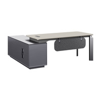 Bureau de direction en MDF de luxe léger, design ergonomique, combinaison libre, table moderne pour patron, idéal pour les bureaux commerciaux