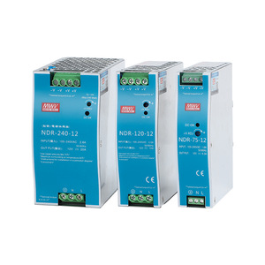 แหล่งจ่ายไฟแบบสวิตชิ่ง Mingwei NDR-240-24 สำหรับติดตั้งบนราง Din แรงดันไฟฟ้า 24V DC 10A เอาต์พุตเดี่ยว ตัวแปลงไฟ AC-DC สำหรับใช้งานในอุตสาหกรรม - Product Image 4