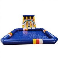 Toboggan aquatique gonflable épaissi en PVC, personnalisable, pour enfants et adultes, usage domestique, produit commercial très demandé