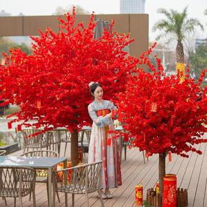 Arbre <span class=keywords><strong>de</strong></span> pêche artificiel en plastique <span class=keywords><strong>de</strong></span> 4 m, décoration <span class=keywords><strong>de</strong></span> l'arbre <span class=keywords><strong>de</strong></span> la richesse pour le Nouvel An, Pâques, intérieur et extérieur, création <span class=keywords><strong>de</strong></span> paysage - Product Image 5