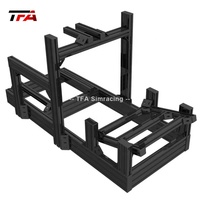 Simulateur de conduite de mouvement complet Configuration du support de pédale de roue Profil en aluminium Simulateur de course de voitures VR Sim Racing Sports Entertainment