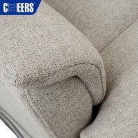 Canapé inclinable manuel en tissu contemporain Manwah Cheers 1 place extensible pour salon