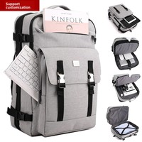 Mochila de nailon de gran capacidad para ordenador, moderna, ligera, impermeable, transpirable, con cremallera, correas con cojín de aire