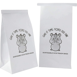 Sacs à vomir jetables biodégradables portables Maladie Voyage Taxi Compagnies aériennes Conducteurs Femmes enceintes Patients atteints de cancer Sac à vomir - Product Image 4