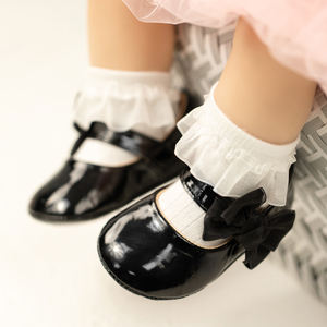 Scarpe da <span class=keywords><strong>Bimba</strong></span> con Logo Personalizzabile 0-18 Mesi da Cerimonia in PU e Gomma Antiscivolo Scarpe Eleganti per <span class=keywords><strong>Neonata</strong></span> - Product Image 2