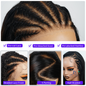 Parrucca frontale in pizzo trasparente 13x4 HD con le migliori <span class=keywords><strong>recensioni</strong></span>, folto e folto ricciolo birmano Pre-spennato parrucche con attaccatura dei capelli crude vietnamite - Product Image 6