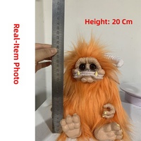Jouet en peluche court en forme de vache monstre à grande bouche, rouge, pour enfants de 0 à 24 mois, modèle transfrontalier Magic Maze Doll Ludo Ornament