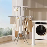 Nouveau design, séchoir à linge pliable portable en ABS pour intérieur, support de séchage de vêtements, conception pieuvre pour la maison