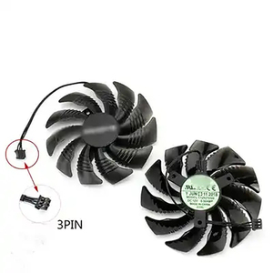 Ventilateur de refroidissement 85 mm T129215SU pour cartes graphiques <span class=keywords><strong>GTX</strong></span> 950 1050 RX <span class=keywords><strong>560</strong></span>, 3 lignes 3 broches - Product Image 1