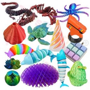 Durable Cone Personalized Fidget Toy 3D Printed Spiral Gear Ball <b>PLA</b> Sensory Fidget Set for Adults Kids Anti Stress EDC Pocket - Product Image 1