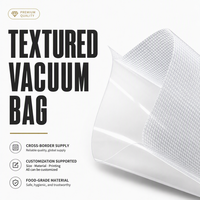 Sacs sous vide texturés en rouleau, directement de l'usine, pour la présentation de viande en supermarché, conservation des aliments frais, vente en gros