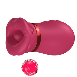 Kırmızı dudaklar vibratör USB Mag şarj 3-Speed emme dil yalama titreşimli Vibrating tor yetişkin seks oyuncakları toptan - Product Image 1