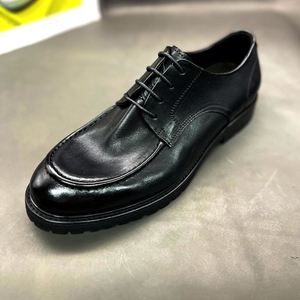 Chaussures habillées noires élégantes pour hommes, style italien, à bout carré, pour affaires, grandes tailles, fabrication artisanale, chaussures de mariage, fourniture directe usine - Product Image 6