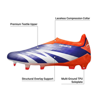 Chaussures de football et de futsal pour hommes, personnalisables par le fournisseur, à prix abordable, avec tige en similicuir synthétique et semelle extérieure en caoutchouc, pour l'entraînement