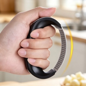 Manual Garlic Press Rocker <b>Silicone</b> Handle Garlic Crusher Mincer Ginger Squeezer Fruit & Vegetable <b>Tools</b> for Kitchen - Product Image 3