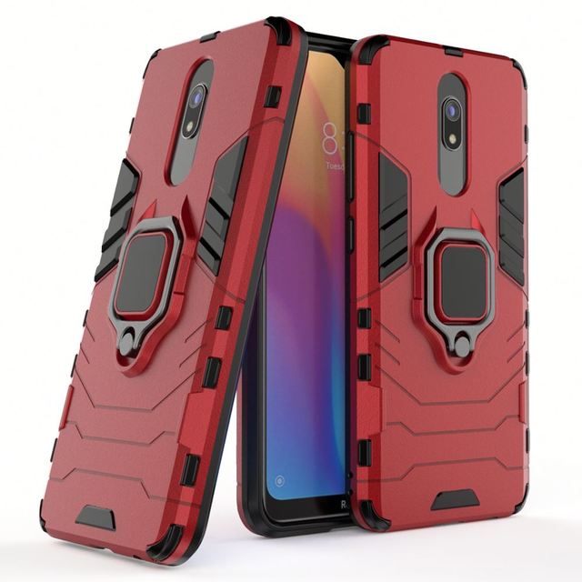 KAOU Anti Scratch TPU+PC Armor Design Shockproof Mobile Phone Case for Redmi 8 8A