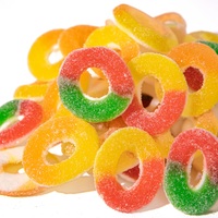 Bonbons gélifiés en gros halal en forme de bague / ours / ver / fruit / goutte / bouteille de cola en vrac