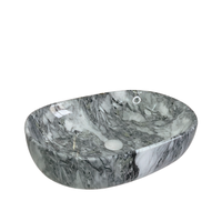 Lavabo en céramique OEM, lavabo de table en marbre, lavabo pour salle de bain, lavabo pour se laver les mains