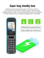 L8STAR BM60 Téléphone à clapet compact 1,14 pouces avec carte SIM unique, caméra, Bluetooth, changeur de voix magique, clavier QWERTY, espagnol