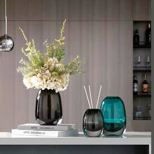 Jarrón Pequeño Decorativo de Cristal Transparente con Diseño Floral Chino, Estilo Simple, de Alta Gama y Lujo Discreto, para Sala de Estar - Product Image 1